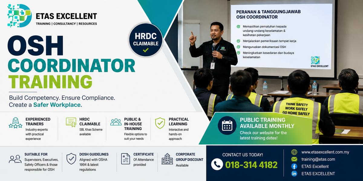 ETAS Excellent OSH Coordinator Training Malaysia participants